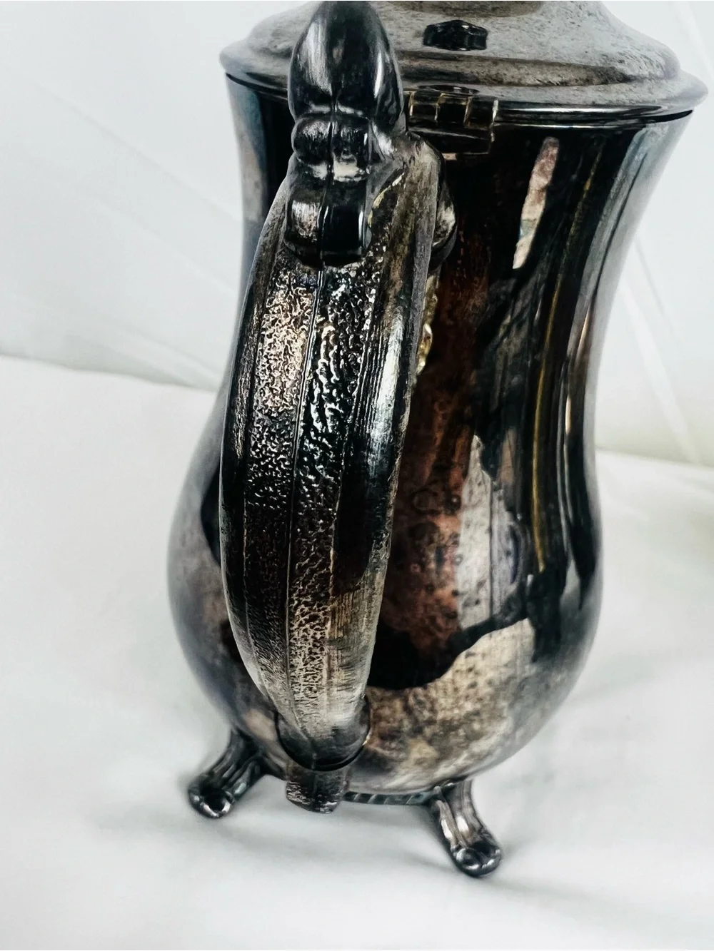 ornate 4 piece silver plated tea coffee set details International Silver Company